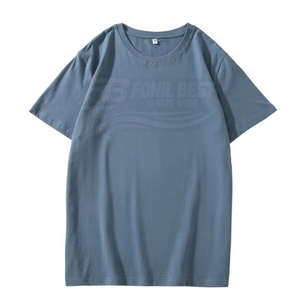 T-shirts pour hommes, vêtements décontractés, imprimés par transfert thermique, tissu en coton respirant, 180 grammes, coupe classique, service OEM - Product Image 5