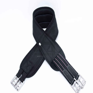 Cincha de cuero genuino de alta calidad con malla para caballo, estilo western, premium, personalizable, suave, para silla de montar. - Product Image 4