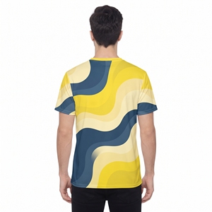 Camiseta Casual de Algodón y Poliéster Sublimada con Estampado para Hombre, Camiseta de Manga Corta con Gráficos Personalizados, Ropa de Moda Urbana de Fábrica - Product Image 6