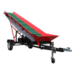 <b>Top</b> demanded New 6.5HP 208cc Gasoline Firewood Conveyor H-9.8ft W-19.7' <b>PVC</b> Belt Log Elevator - Product Image 1