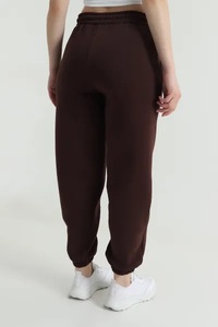 EVER GLOW Anti-Wrinkle Drawstring Closure Mid Waist Full-<b>Length</b> Side Pocket Sport Leggings 100% Cotton Canvas Winter Pants <b>Women</b> - Product Image 6