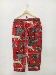 Camiseta de Pijama de Manga Larga para Mujer, Estampado de Tigre, Rayas, 100% Poliéster, Suave, Informal, para Verano - Product Image 2
