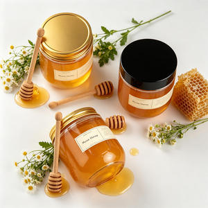 Pot rond en PET transparent de 500 ml en forme de U - Contenant en plastique de qualité alimentaire pour le stockage du miel et de la confiture, emballage en gros - Product Image 5