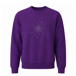 Sudadera Premium de Moda Urbana para Hombre, con Pedrería, para Invierno, Mezcla de Algodón y Felpa Suave, Corte Regular, Manga Larga, Cómoda - Product Image 1