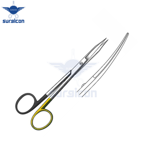 Ciseaux Goldman Fox 13 cm / 5-1/8 pouces, courbés, à lame dentelée, Super Cut TC, instruments chirurgicaux médicaux de précision - Product Image 6
