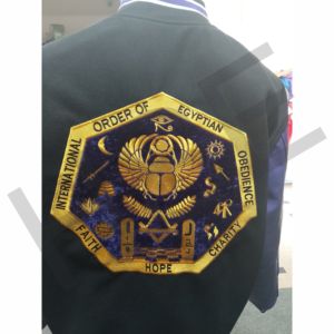 Custom <b>Black</b> & Purple Varsity Jacket – Embroidered Patch Letterman Jacket with Snap Button Closure - Product Image 3