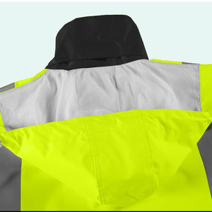 Hi Vis Workwear Men Reflective Winter <b>Working</b> Jacket High Visibility <b>Waterproof</b> Polyester Softshell <b>Working</b> Jacket - Product Image 6