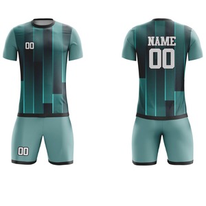 Uniforme de football personnalisé de haute qualité à manches courtes respirant pour l'été 100% polyester Protection UV Séchage rapide Anti-bactérien Personnalisé - Product Image 6