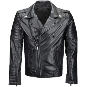 Full Sleeve Custom Logo 2023 Latest Design <b>Men</b> Leather <b>Jacket</b> Available <b>for</b> Casual Wear in Low Prices - Product Image 1