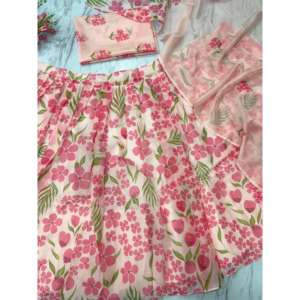 Latest <b>Beautiful</b> Peach Party Wear Lehenga Choli by Heera <b>Creation</b> Size 2XL - Product Image 5