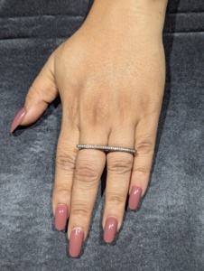 Anillo de Dos Dedos REYES Personalizado de Plata de Ley 925 con Diamantes Naturales para Mujer, Fabricante de Joyería Fina Victoriana - Product Image 6