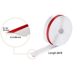 Guarnizione Universale per Porta del Garage da 34 Piedi, Resistente alle Intemperie, in Materiale Composito Morbido e Rigido, per Sostituzione Guarnizioni Superiori e Laterali - Product Image 6