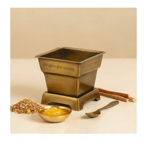 Juego de Panchpatra y Cuchara de Cobre Nitya de 50g, Recipiente Tradicional de Cobre para Hawan Aarti y Rituales Religiosos, Artículos para Puja, Templo y Hogar - Product Image 6