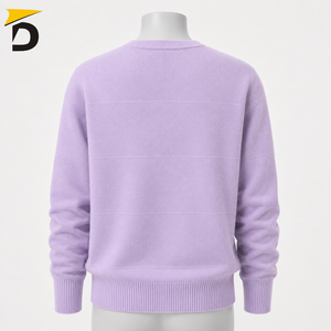 Darsa Impex Men Cashmere <b>Crewneck</b> <b>Sweater</b> Anti-Wrinkle Breathable Quick Dry Features Smooth Hand Feel Classic Neckline - Product Image 4