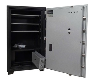 Coffre-fort ignifuge de grande capacité avec serrure à empreintes digitales YNS-120F, coffre-fort de sécurité commercial pour documents de bureau avec armoire intérieure - Product Image 4