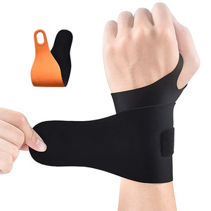 Unisex Wrist Wrap Gloves Lightweight Fabric High Sticky Velcro Gym <b>Weight</b> Lifting Adjustable Closure - Product Image 4