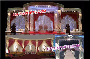 Mandap Maharani de Fibra con Aspecto de Madera, Diseño Real, para Bodas del Sur de la India, Mandap FRP para Bodas Tradicionales, Mandap para Bodas en Australia - Product Image 6