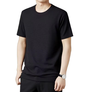 เสื้อยืดผู้ชายคุณภาพพรีเมียม ขายดีประจำฤดูร้อน ผ้าฝ้ายถัก 100% สีพื้น ทรงปกติ สวมใส่สบาย - Product Image 5