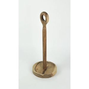 Modern Solid Walnut Wood Paper Towel <b>Holder</b> With Heavy Marble Base Handcrafted Kitchen Roll Stand For Home & Hotels Decor - Product Image 6