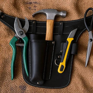 Ceinture de travail en cuir OEM pour fleuristes, ceinture de jardinage professionnelle, ceinture porte-outils en cuir véritable pour fleuristes, vente en gros - Product Image 2