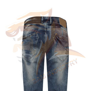 ผู้ผลิตมืออาชีพ กางเกงยีนส์ทรงสลิมฟิตสำหรับผู้ชาย ขายส่ง กางเกงเดนิมทรงสกินนี่คุณภาพสูง แฟชั่นสำหรับผู้ชาย - Product Image 4