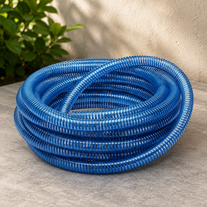 Best Quality Clear Spiral Reinforced PVC Suction <b>Hose</b> for Industrial <b>Vacuum</b> and Water Pumping Available at Low Price - Product Image 2