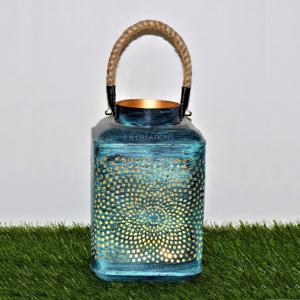 Linterna de Metal personalizada, portavelas LED, tarro de cristal único para luz de escritorio, linterna decorativa creativa de Navidad, LED creativo - Product Image 6