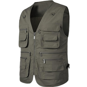 Chaleco de Pesca y Caza para Hombre, Multibolsillos, Anti-UV, Transpirable, de Secado Rápido, Estilo Safari, Sin Mangas - Product Image 2