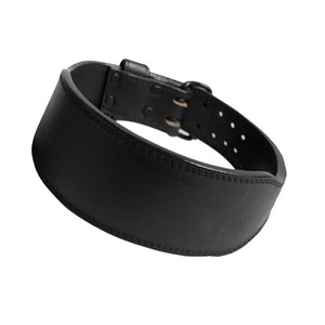 Genuine Leather 10mm Weightlifting Belt with Buckle Closure Non-Slip Heavy Duty Professional Gym Training <b>Back</b> & Waist <b>Support</b> - Product Image 5