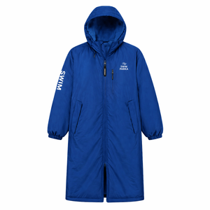 Parka de Natación para Niños y Adultos, Abrigo Largo Impermeable para Cambiarse, Bata con Capucha de Forro Polar Cálido para Entrenamiento en Piscina, Playa, Surf y Uso al Aire Libre - Product Image 2