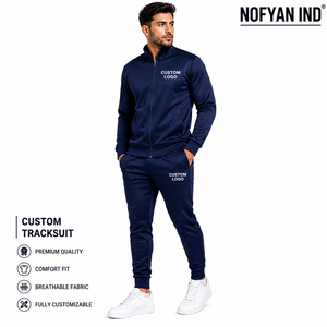 Survêtement d'hiver léger pour homme, marque privée, personnalisable avec logo brodé, impression sérigraphique, sublimation, 100% coton molletonné - Product Image 1