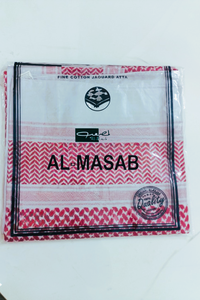 Keffiyeh Shemagh Árabe para Hombre, de Poliéster Rojo y Blanco, de Alta Calidad al por Mayor, Bufanda Musulmana Palestina, No Tejida, Transpirable, Étnica - Product Image 2