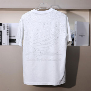 Camiseta Ligera de Algodón 100% con Pedrería, Diseño Personalizado, Alta Calidad, Transpirable para Hombre, Nueva Llegada 2026 - Product Image 4