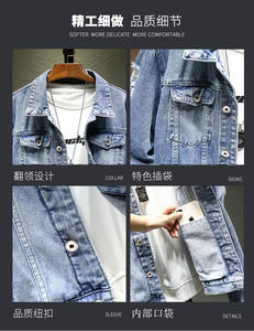 2026 New Fashion Design High Quality <b>Men</b> <b>Denim</b> <b>Jacket</b> Wholesale Price Custom Made <b>Men's</b> <b>Denim</b> <b>Jackets</b> Casual <b>Men's</b> Vintage blue - Product Image 6