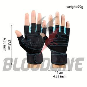 Gants de sécurité sportifs noirs, longueur poignet, respirants, en PU, pour le sport - Product Image 4