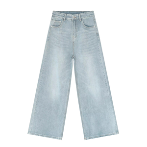 Jeans Casuales Holgados 2026 al por Mayor, Jeans Holgados para Hombre, Jeans de Mezclilla Azul Claro para Hombre - Product Image 1
