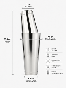 Coctelera Boston de Acero Inoxidable de 500/700 ml, Utensilios Profesionales para Bartender, para Hogares, Pubs y Bares Comerciales - Product Image 4