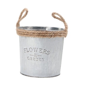 Macetero de Cuero Galvanizado Hecho a Mano, Diseño Rústico, Capacidad Personalizada, Mejor Calidad, Precios al por Mayor para Hogar y Jardín, Proveedor Indio - Product Image 1