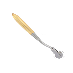 Aguja de Wartenberg Neuro Strong de acero inoxidable alemán, profesional, reutilizable, para veterinaria, con punta plateada, tipo rueda de viento, media dorada. - Product Image 3