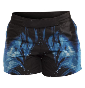 Wholesale <b>Grappling</b> Sublimation Printed Slits 100% Cotton Fabric Breathable Quick Dry Lightweight for Men BJJ MMA Fight <b>Shorts</b> - Product Image 3