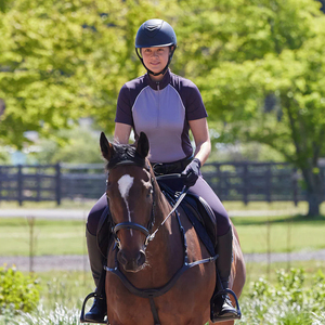Wholesale Equestrian Riding Shirts Custom Fleece Breathable Polyester/Nylon Slim Fit O-Neck for Show <b>Tops</b> for Men Women OEM All - Product Image 5