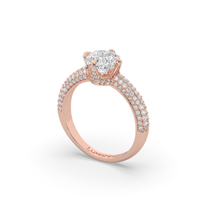 Anillo de Compromiso con Diamante Cultivado en Laboratorio de Corte Cojín de 2.61 Quilates, Oro Sólido de 14K/10K, Diseño Ligero y Único, Joyería de Aniversario para Mujer - Product Image 5