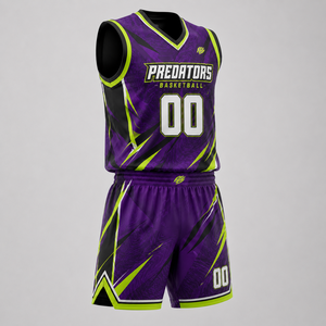 Maillot de basket-ball personnalisé Ensemble uniforme de basket-ball pour jeunes Maillot et short sublimés pour les équipes, les clubs, les écoles et les tournois - Product Image 3