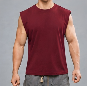 เสื้อกล้ามผ้าฝ้ายน้ำหนักเบาสำหรับออกกำลังกาย ฟิตเนส เพาะกาย และกีฬา - Product Image 5