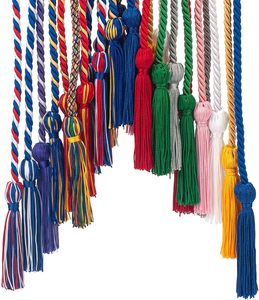 Cordon métallique tressé bleu, or et blanc, 16 brins, style classique pour vêtements, à prix abordable et service OEM - Product Image 3