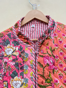 Edredón Acolchado Hecho a Mano en India, 100% Algodón Ecológico, Antiarrugas, Transpirable, de Secado Rápido, con Estampado Digital y Bolsillo Frontal, para Otoño/Invierno - Product Image 3