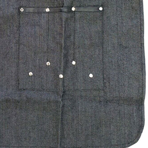 Tablier de travail unisexe en cuir véritable, plusieurs poches, bretelles réglables, résistant à l'abrasion, respirant, séchage rapide, professionnel - Product Image 6