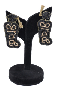 New Trendy Statement Style <b>Beaded</b> Number Earrings <b>Colorful</b> Statement Dangle Earrings for Women and Girl Perfect Party Accessory - Product Image 5