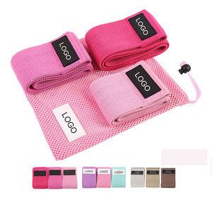 Bandes de résistance en tissu pour l'exercice, bandes de résistance en coton personnalisées avec logo, bandes de résistance en tissu pour les hanches et les fessiers, bandes de résistance en tissu pour le fitness - Product Image 2