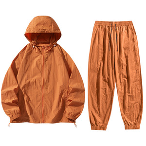 Nouvelle veste coupe-vent décontractée style survêtement, très populaire, en tissu nylon coupe-vent, avec cordon de serrage, respirante et à capuche réversible - Product Image 6